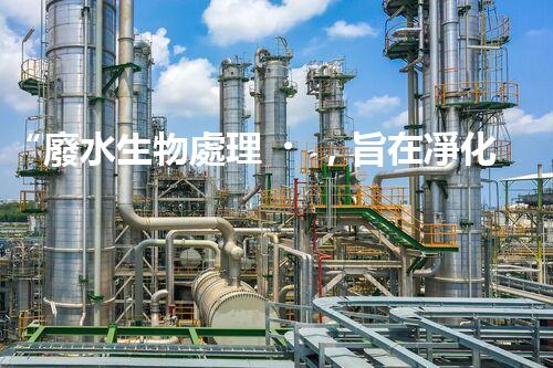 “廢水生物處理，旨在凈化水源，守護(hù)碧水藍(lán)天”